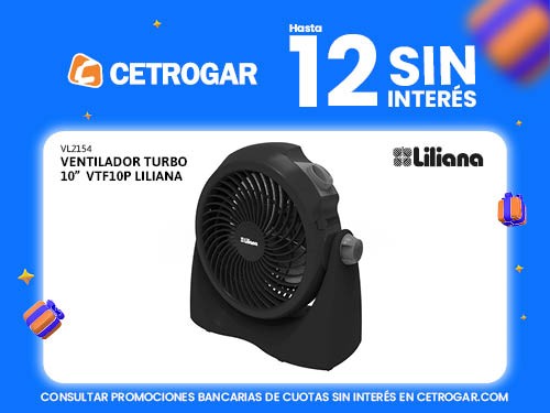 Ventilador turbo 10"  VTF10P Liliana