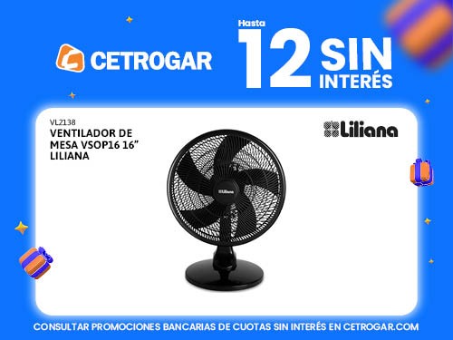 Ventilador de mesa VSOP16 16" Liliana