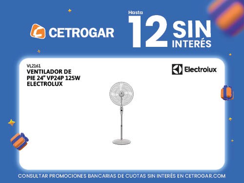 Ventilador de pie 24" VP24P 125W Electrolux