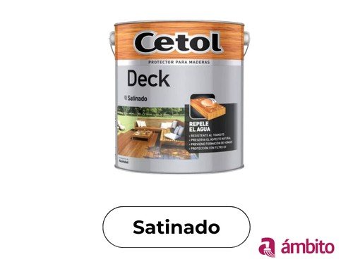 Pintura Imprégnate Para Deck y Maderas Satinado Al Aguarrás 4 Litros