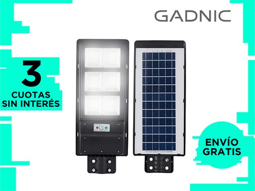 Reflector Solar Led 200W Gadnic S-LIGHT9 Sensor De Movimiento Exterior