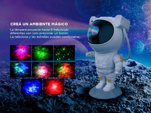 Astronauta Proyector de Luces de Galaxia Gadnic LDPP1 Star Light