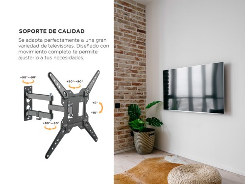 Soporte para Televisor de Pared Gadnic S-BRACK41 De Movimiento Complet