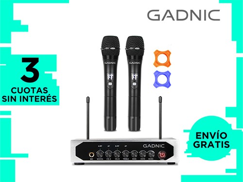 Micrófono Inalambrico Profesional Gadnic BT308 UHF