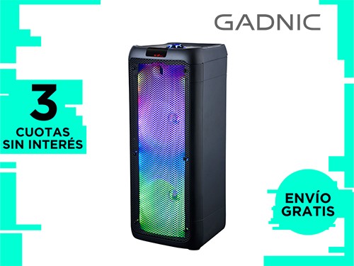 Parlante Gadnic Rocky Fire Led XBS30 Bluetooth 3000w SubWoofer 8