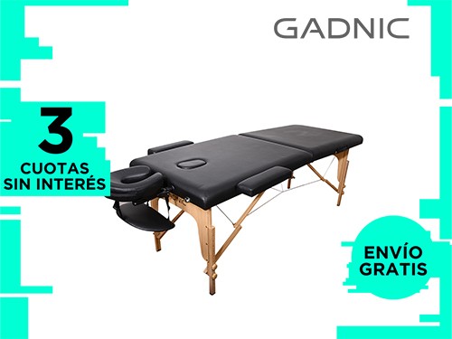 Camilla Para Masajes Gadnic Profesional Hasta 225kg 185x70cm Plegable