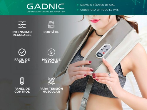 Masajeador Eléctrico Gadnic de Cuello y Espalda