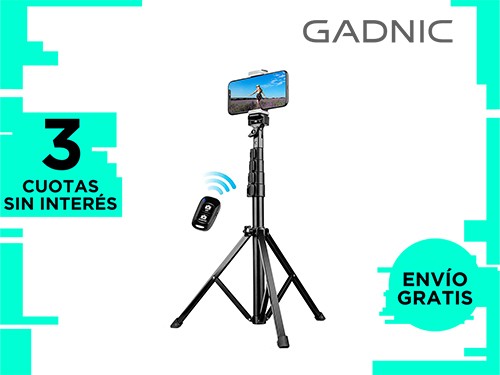 Trípode Extensible Gadnic DAA214 Con Control Remoto Bluetooth