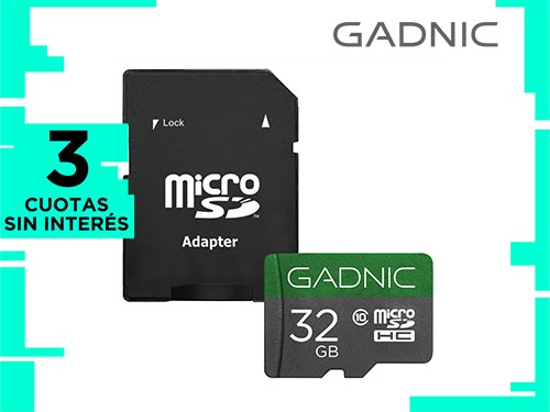 Memoria Micro SDHC GADNIC 32gb Clase 10