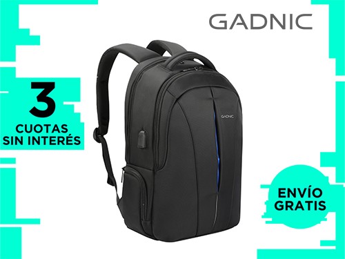 Mochila Gadnic Antirrobo Impermeable Para Notebook 15.6