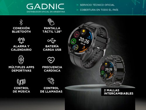 Reloj Inteligente Gadnic SWTCH-205 Smartwatch Deportivo y Urbano