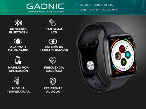 Reloj Inteligente R194 Gadnic Smart Watch Negro