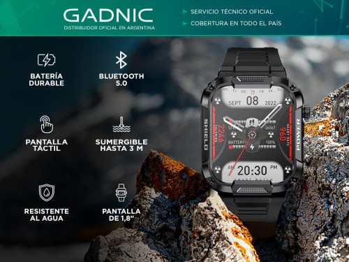 Smartwatch Reloj Deportivo Gadnic Android Resistente Al Agua