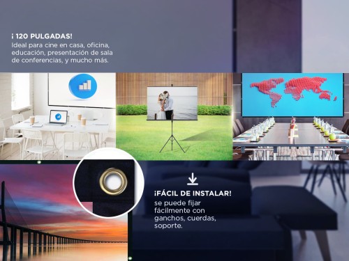 Pantalla de Proyector Gadnic Portátil de 120 pulgadas