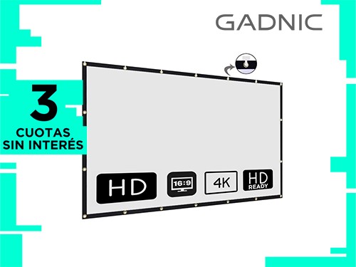 Pantalla de Proyector Gadnic Portátil de 120 pulgadas