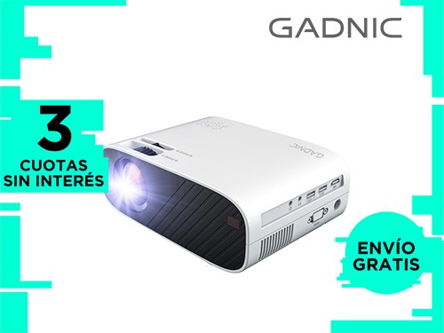 Proyector Portátil Gadnic 1080P Full HD 5500 Lúmenes HDMI