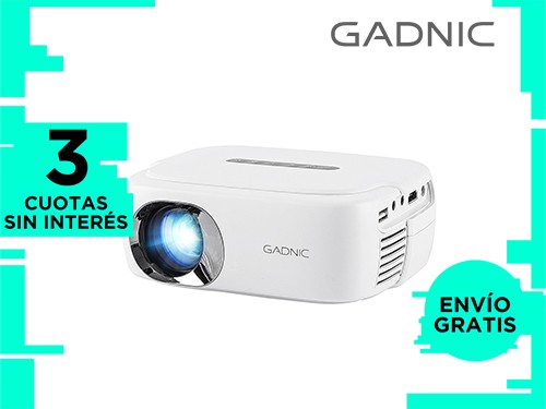 Proyector Gadnic Spectacular 1200 Lúmenes HDMI USB AV Full HD