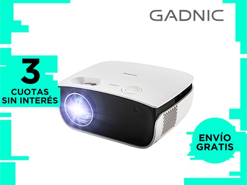 Proyector Gadnic Unique 2500 Lúmenes HDMI USB AV Full HD