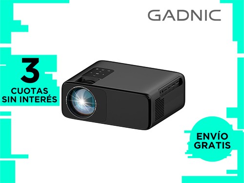 Proyector Gadnic Luminous Pro 6200 Lúmens Full HD Con Altavoz