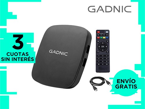 Dispositivo Inteligente TV Box Gadnic 8GB Android HDMI AV Wifi