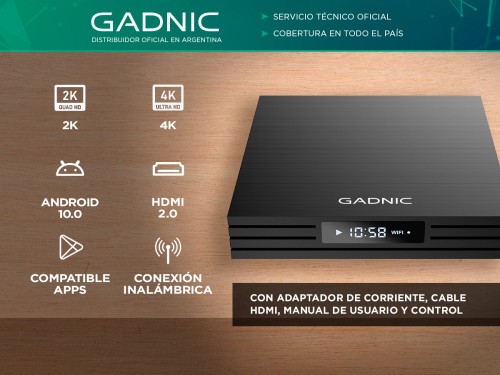 TV Box Gadnic Android 10.0 HDMI 4K