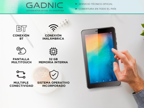 Tablet Gadnic 7 Pulgadas 32GB Android 13 Bluetooth