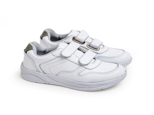 Zapatillas Mocassino Alex Zap 2 Cuero Blanco