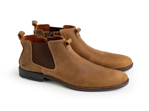 Botas Mocassino Jansen Hans Engrasado Brown