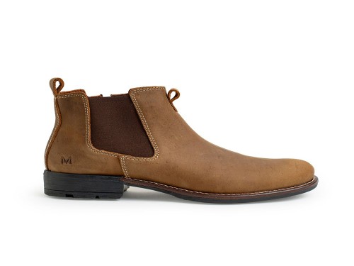 Botas Mocassino Jansen Hans Engrasado Brown