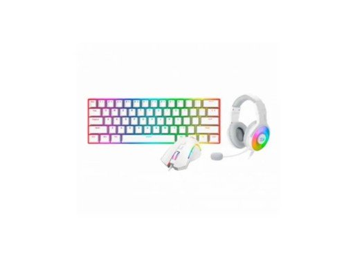 Kit de Teclado y Mouse Redragon S129W 3 en 1 K630W - M607W - H350RGB-1