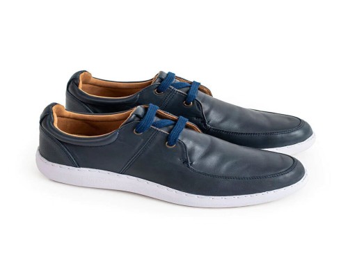 Casual Mocassino Oliver Zap 0 Cuero Marino/Graneado Azul