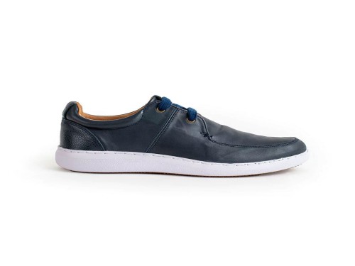 Casual Mocassino Oliver Zap 0 Cuero Marino/Graneado Azul