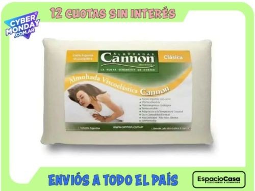 Almohada (40X62) Cannon Visco Clasica Espuma Viscoelástica