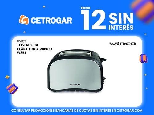 Tostadora eléctrica Winco W851