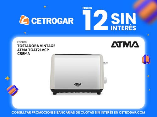 Tostadora Vintage Atma TOAT21VCP crema