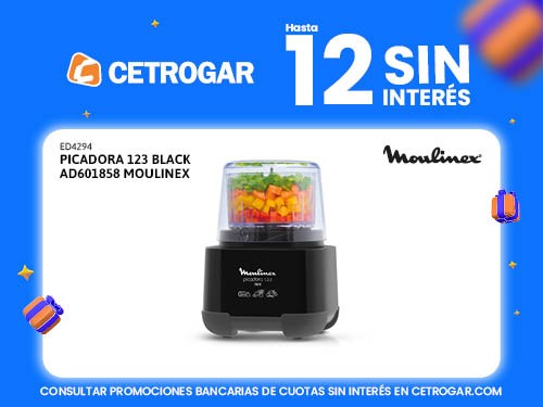 Picadora 123 Black AD601858 Moulinex