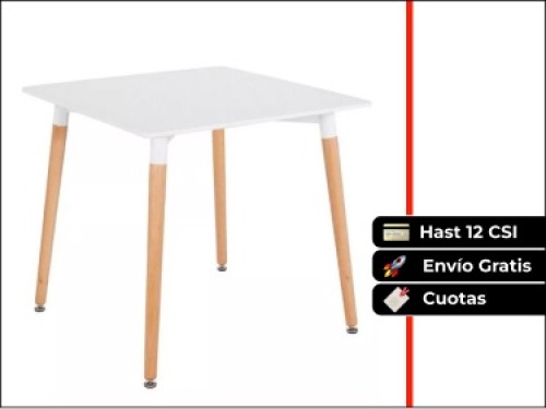 Mesa De Comedor Eames 70x70 Cm