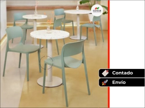 Pack X 4 Silla De Jardín Apilable Diseño Smile | ContadoVerde