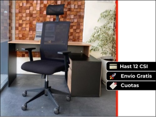 Sillón De Oficina Ergonómico Wind Con Cabezal