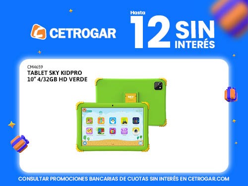 Tablet SKY KIDPRO 10" 4/32GB HD Verde