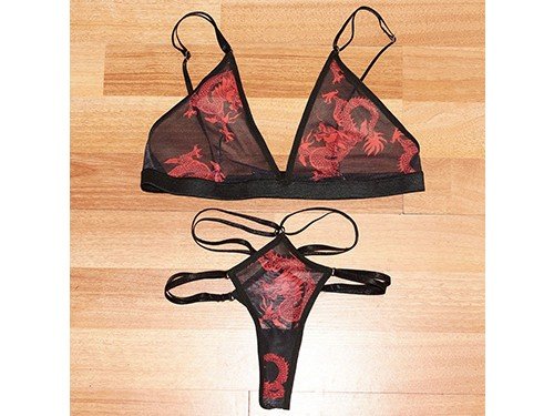 Conjunto de microtul elastizado Dragones sexy varios talles cuotas