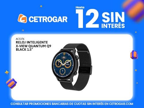 Reloj Inteligente X-View Quantum Q9 Black 1.5"