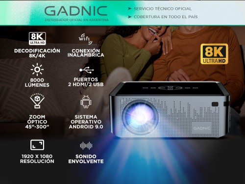 Proyector Gadnic Full HD 1080p