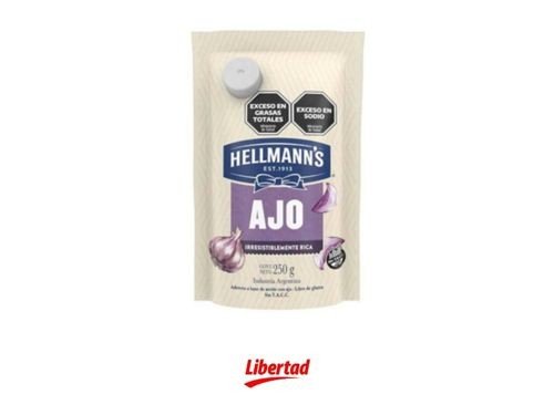 MAYONESA HELLMANNS AJO X 250 G