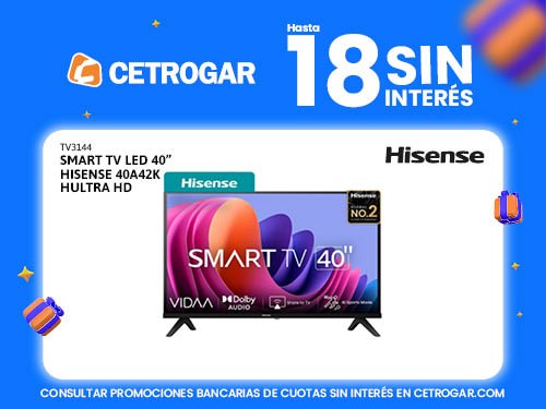 Smart TV LED 40'' Hisense 40A42K HUltra HD