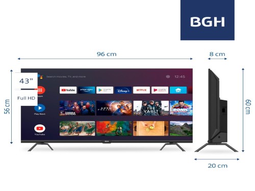 Smart TV LED 43" BGH  B4322FS5A Full HD 