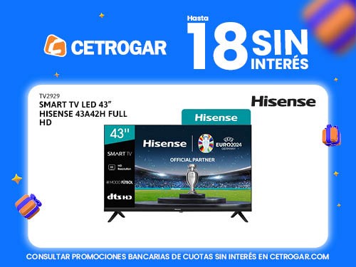 Smart TV LED 43" Hisense 43A42H Full HD 