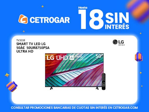 Smart TV LED LG 50" 50UR8750PSA Ultra HD