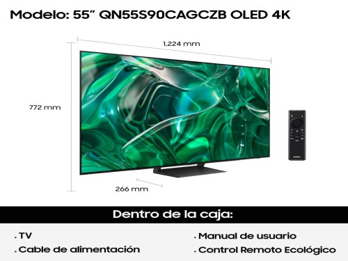 Smart TV OLED S90C 55" Samsung QN55S90CAGCZB 4K Ultra HD