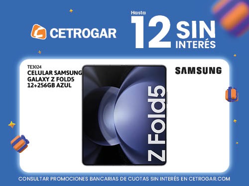 Celular Samsung Galaxy Z Fold5 12+256GB azul